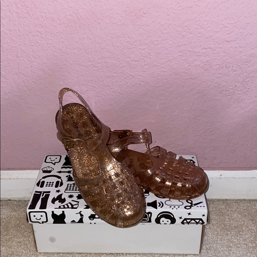 Bamboo Bronze Jelly Sandals